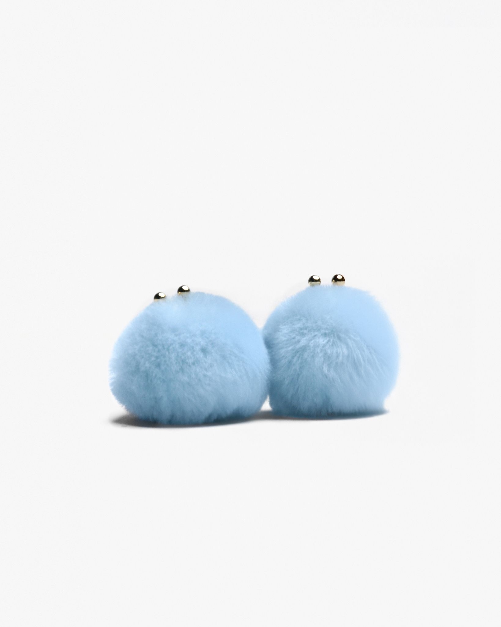 Motchiri Fluffy Lamb Fur Drop Earring