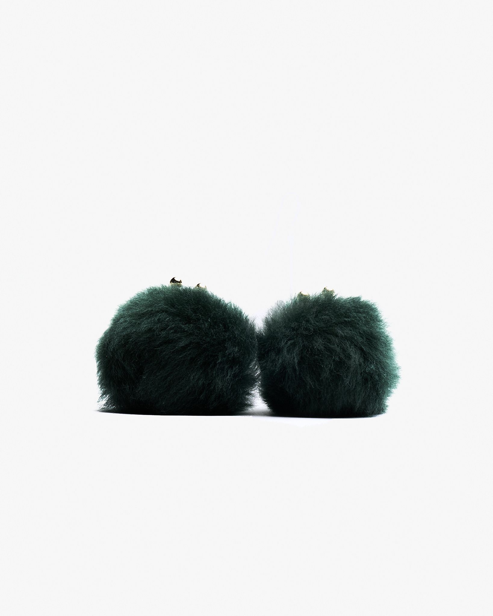 Motchiri Fluffy Lamb Fur Drop Earring