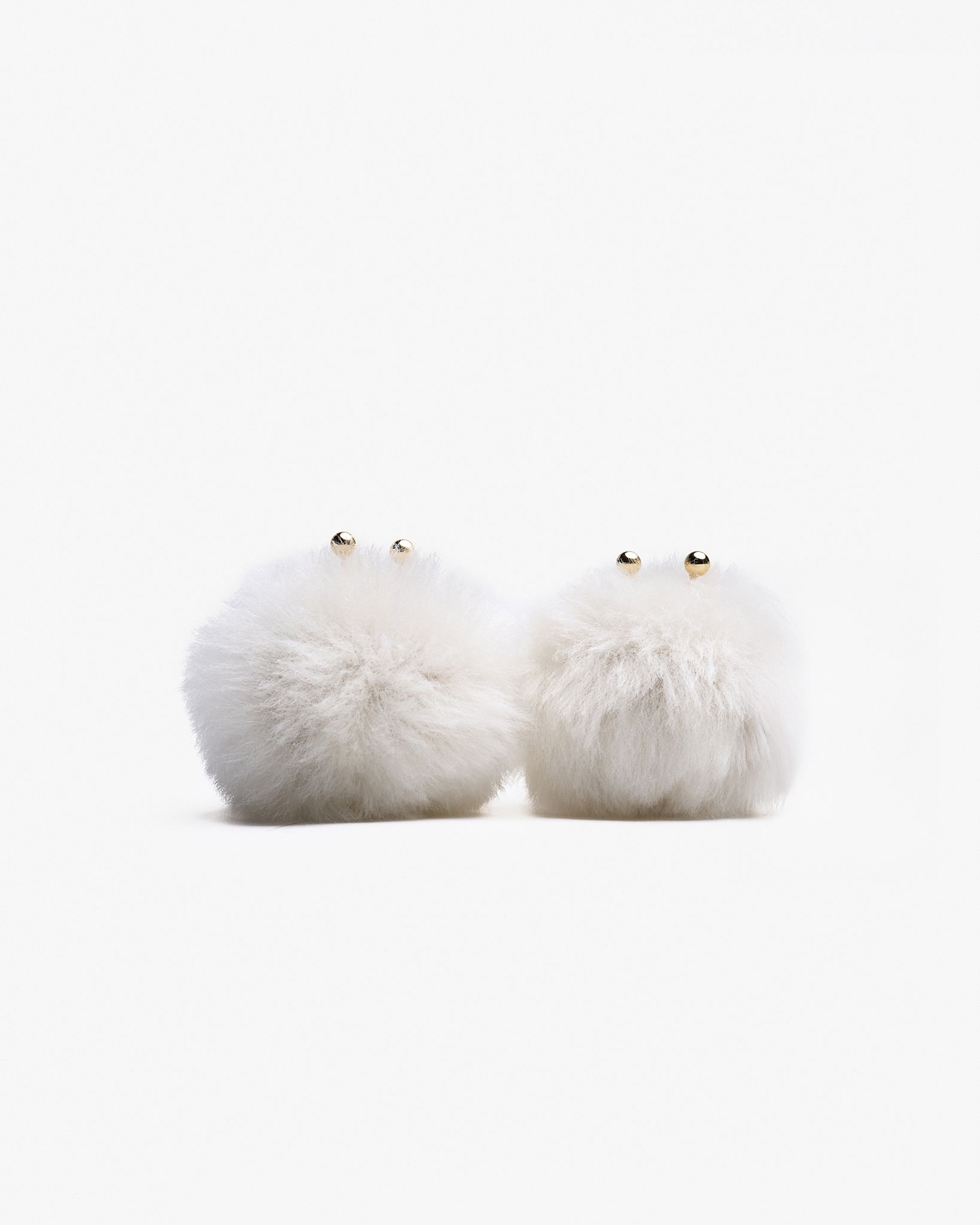 Motchiri Fluffy Lamb Fur Drop Earring