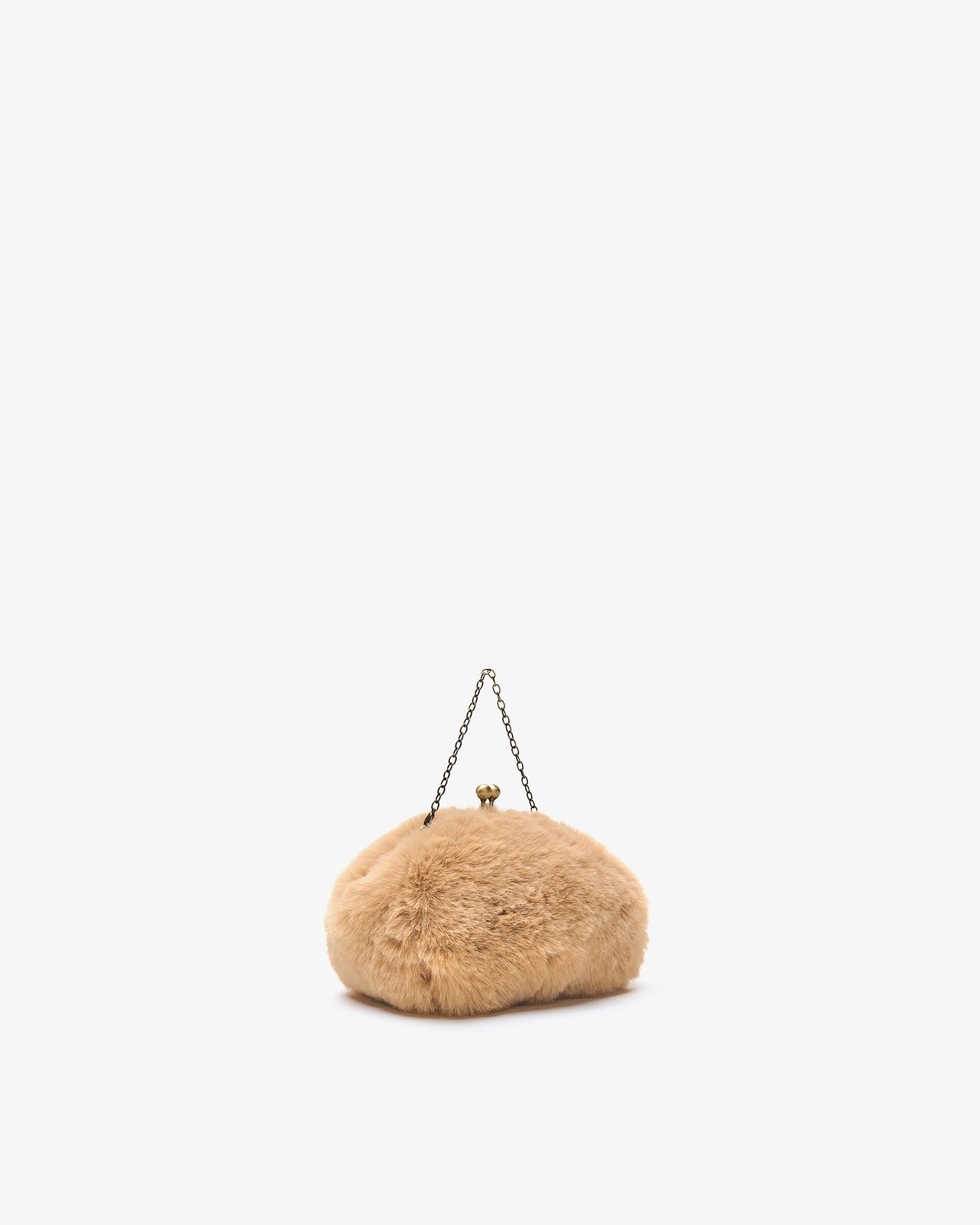 Motchiri Round Fluffy Medium Mini Bag